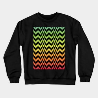 Psychedelic Rainbow Pattern Crewneck Sweatshirt